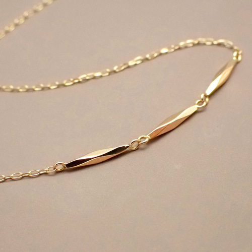 ヴィンテージ切子】K18ネックレス ネックレス・ペンダント ジュエリー