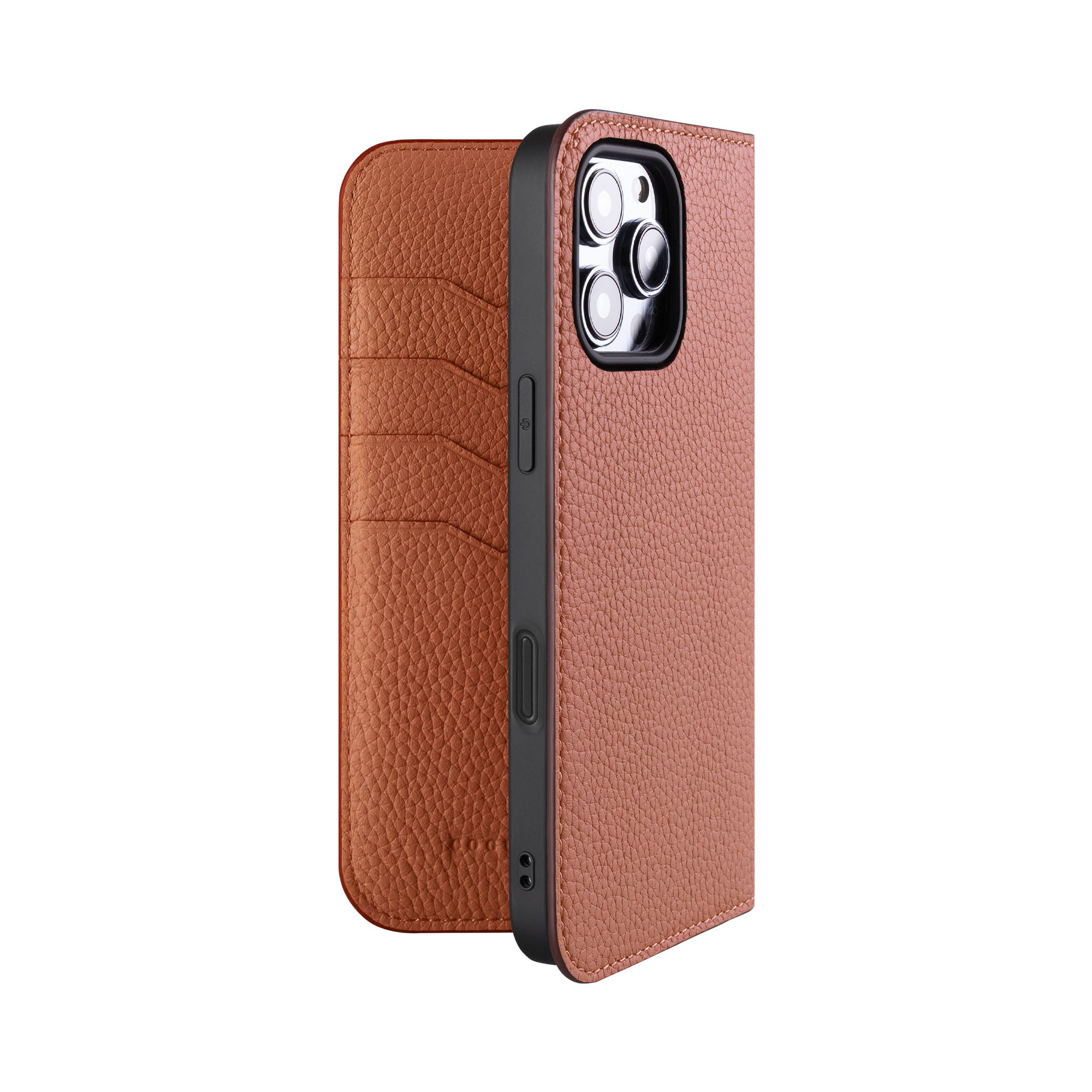 iPhone16ProMax 本革ダイアリーケース（手帳型）カメラホール仕様改善<COPDE>