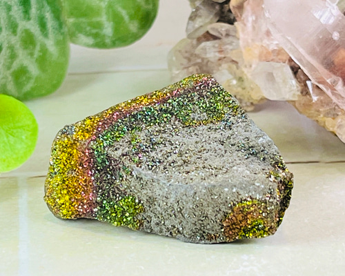 ☆特選NEW☆激安♢邪気払いの石【パイライト『黄鉄鉱』結晶♢70g