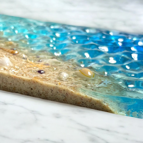 海アート インテリアトレー トレイ 置き物 「Minamon 4」波紋 水面