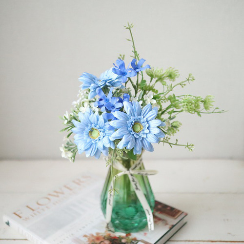 特集掲載』マジカルウォーター ブルー系 ガーベラ インテリア 魔法の水