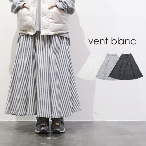 ⭐30％OFF⭐キャンバスダック タック フレアスカート vent blanc