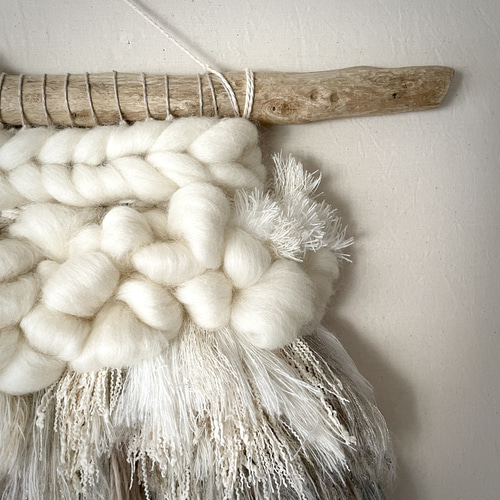 一点もの】流木 ウィービング タペストリー 『湖の詩を聴く日。』