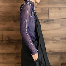 【カラー選べる2枚セット】前後で着れる♡シアーメッシュ素材の2WAYメローインナー/シアートップス 12枚目の画像