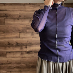 【カラー選べる2枚セット】前後で着れる♡シアーメッシュ素材の2WAYメローインナー/シアートップス 11枚目の画像