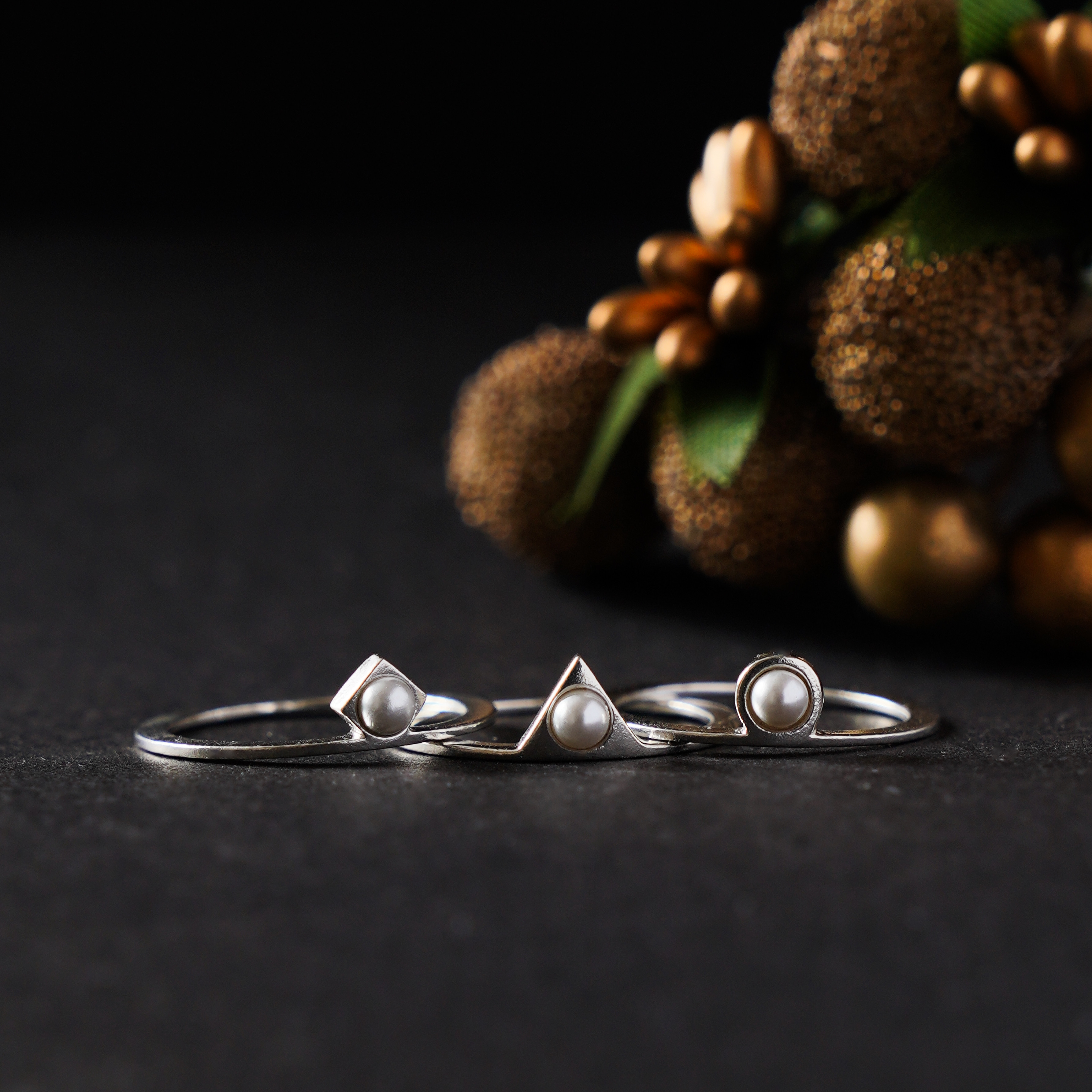 Pearl Shapes RING / SV925 ≪送料無料≫