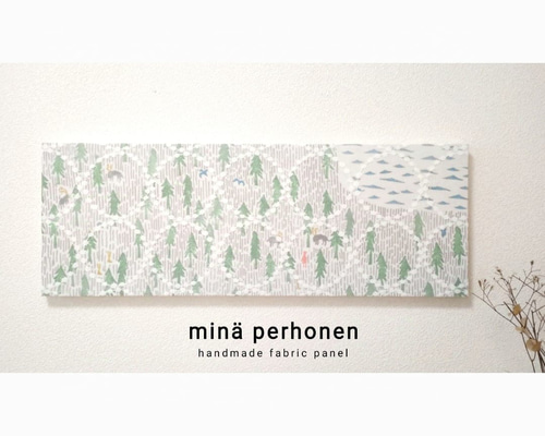 ファブリックパネル ミナペルホネン ボード ワンデイ タンバリン 白