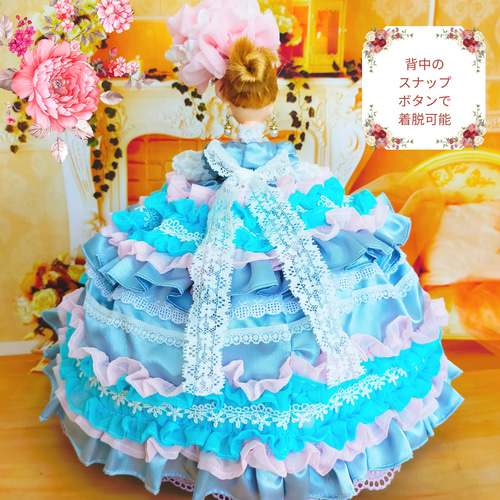 ドールドレスセット ブルー
