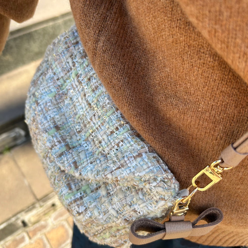 欧州高品質ファンシーツイード使用】TWEEDY! ツイード ミニ ショルダー