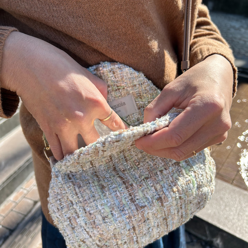 欧州高品質ファンシーツイード使用】TWEEDY! ツイード ミニ ショルダー