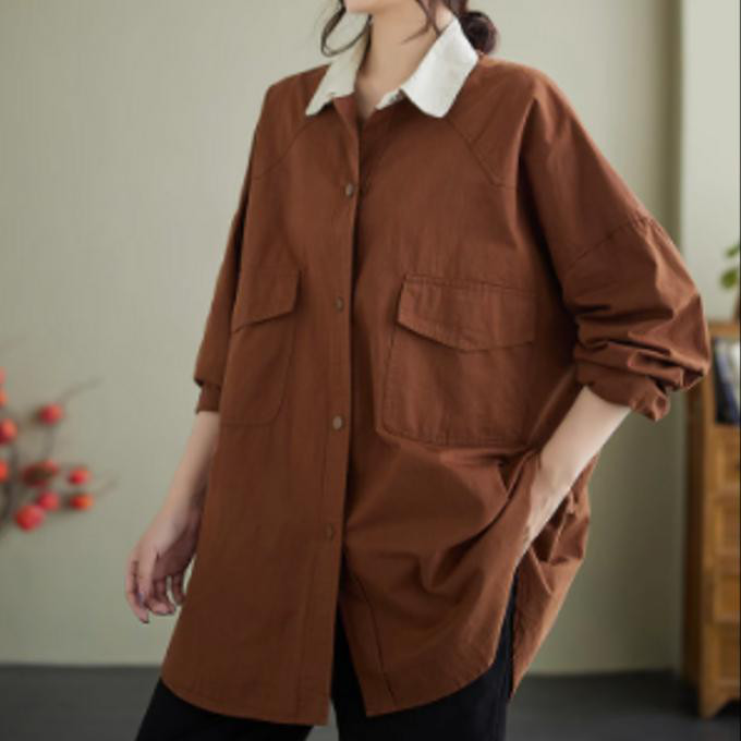 新しい ゆったり とした ファッションのカジュアル コート