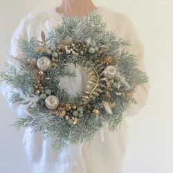 早割】深い森のリース 直径24cm クリスマスリース ドライフラワー