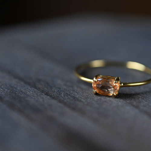 【期間限定出品】18K シトリン　リング　14号 シトリン リング 18金 イエローゴールド k18 18k 指輪