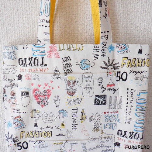 ハンドメイド•トートバッグ•手提げバッグ•サブバッグ•大人可愛い dショッピング |トートバッグ 小さめ レディース チャック付き
