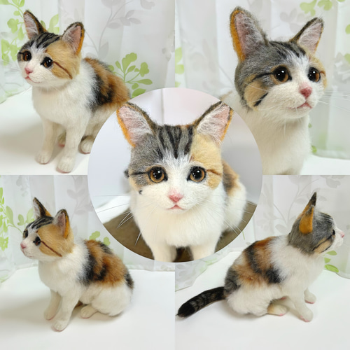 羊毛フェルト 猫 サンプルページ 茶トラ キジトラ クリーム色 ペットロス 羊毛フェルト 猫 サンプルページ 茶トラ キジトラ クリーム色