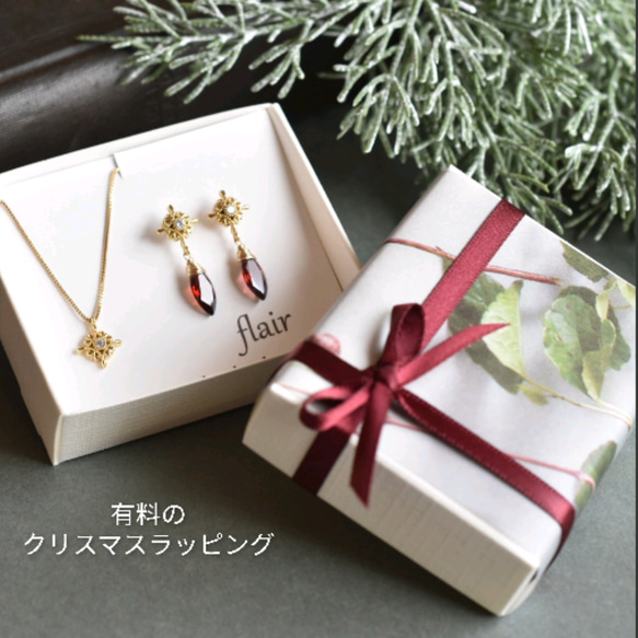 ラスト1☆ラピスラズリとブラッククリスタルガラスの一粒イヤリング /ピアス 誕生石 受注製作 クリスマス ブルー 12枚目の画像