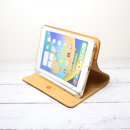 iPad mini A17 7/6 用 ペンシルホルダー付き 栃木レザー