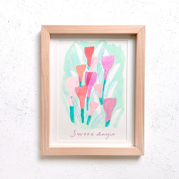 チューリップ 絵画 アンドアノ 通販 18452515｜Creema(クリーマ)