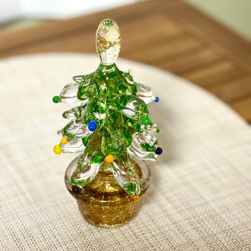 ガラスのクリスマスツリー クリスマスツリー ガラス屋 Bepe 通販