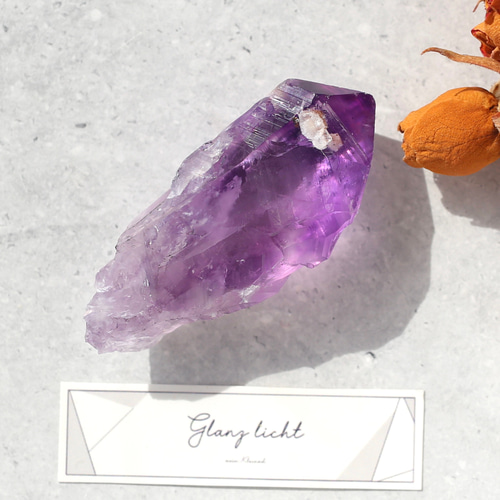 アメジスト ポイント 原石 単結晶 希少 紫水晶 鉱物 天然石 水晶