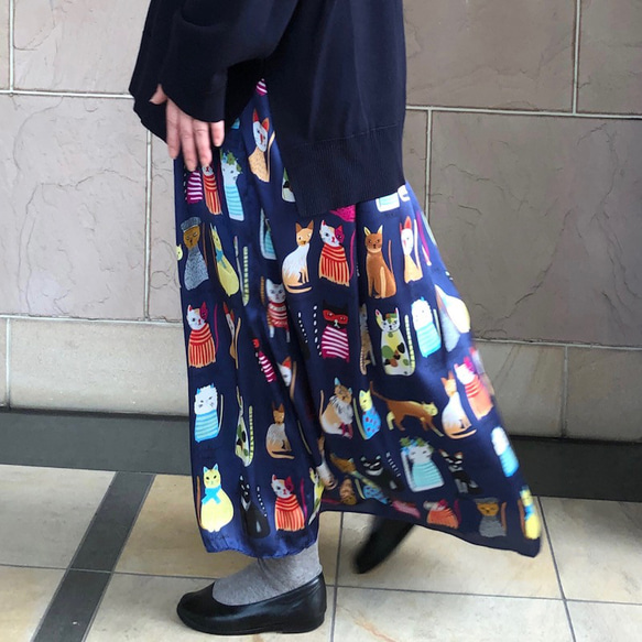 MOON シルクスカート❤さとさち リアルスタイル REAL STYLE 巻きスカート ロング 防寒 ラップ