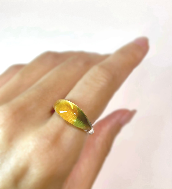 LALIQUE - 【新品】elliptical nuance ring / moss greenの通販