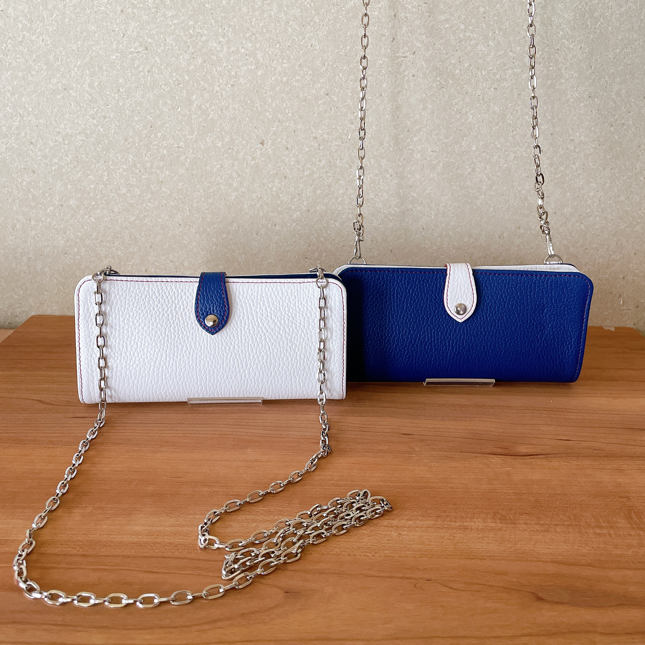 中日ドラゴンズカラーのお財布ポシェット（ホーム）背番号を入れてさりげなく大人の推し活　毎日持てる推しグッズ