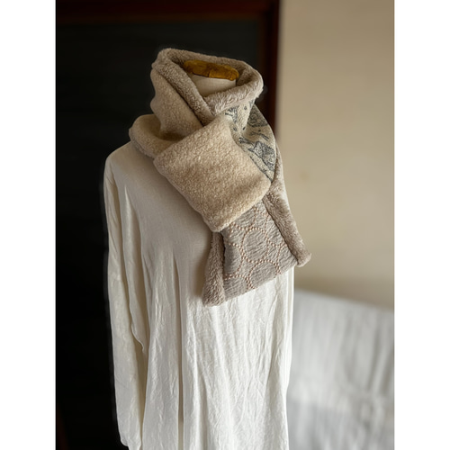 マフラータイプ】home circle・tambourineのネックウォーマー ミナ