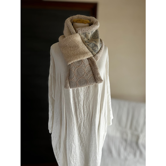 マフラータイプ】home circle・tambourineのネックウォーマー ミナ