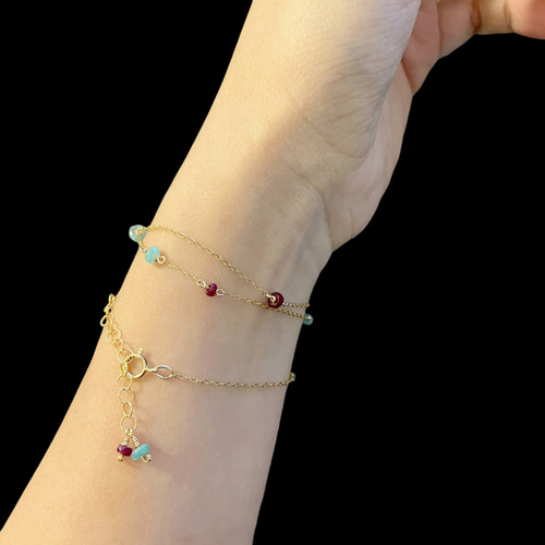 再販 超希少! 2Way 貴重 非加熱AAA級宝石質天然ルビー エメラルド