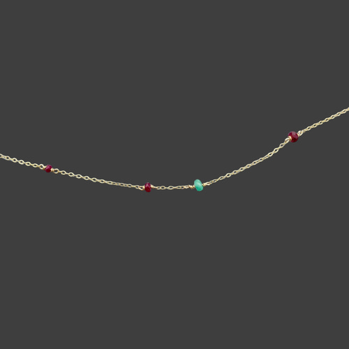 再販 超希少! 2Way 貴重 非加熱AAA級宝石質天然ルビー エメラルド