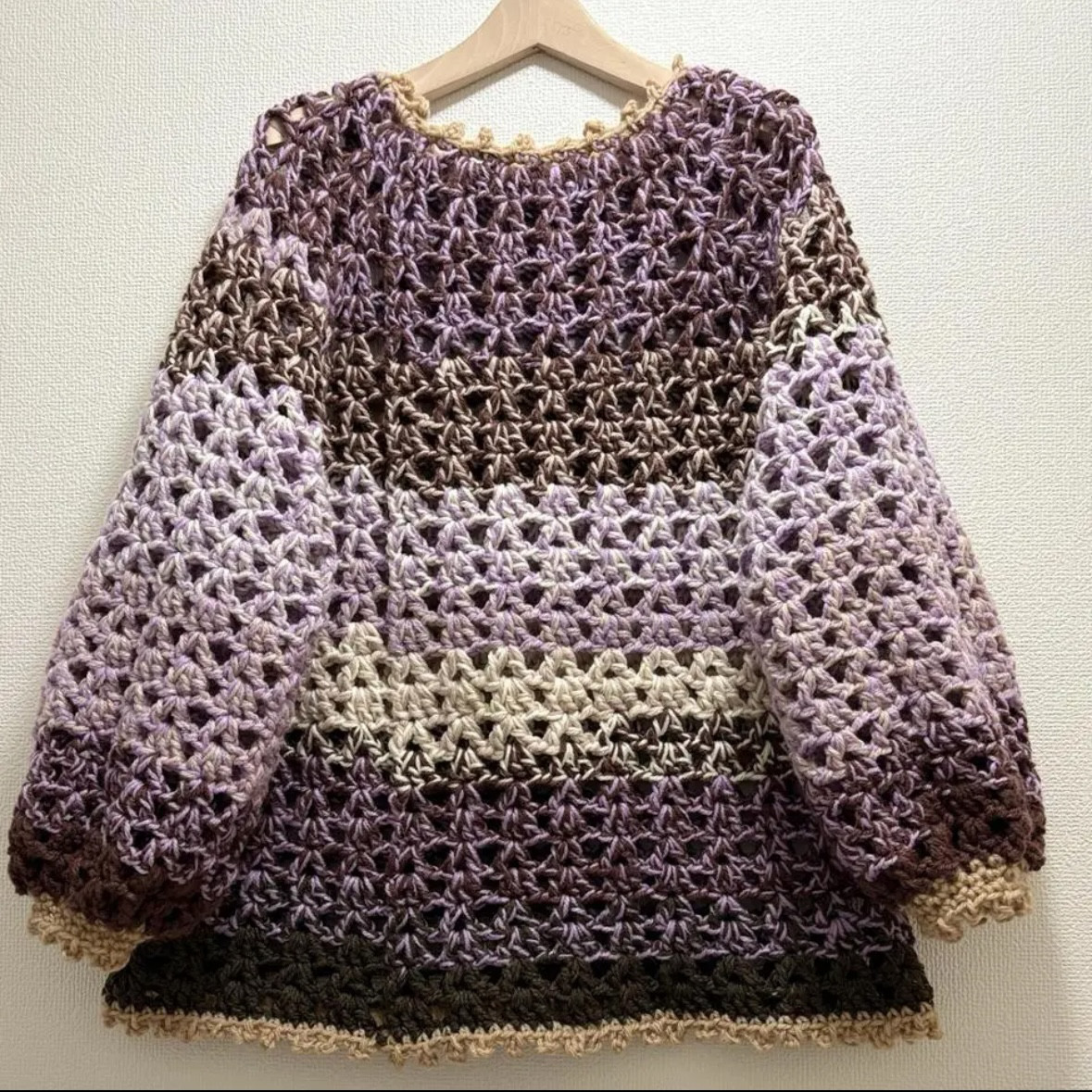 ⭐︎handmade⭐︎手編み　長袖セーター