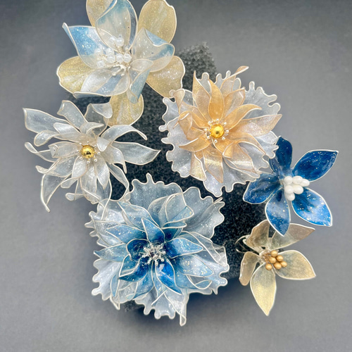 ミニ 芍薬 の 髪飾り ⭐︎ アメリカンフラワー ⭐︎ 成人式