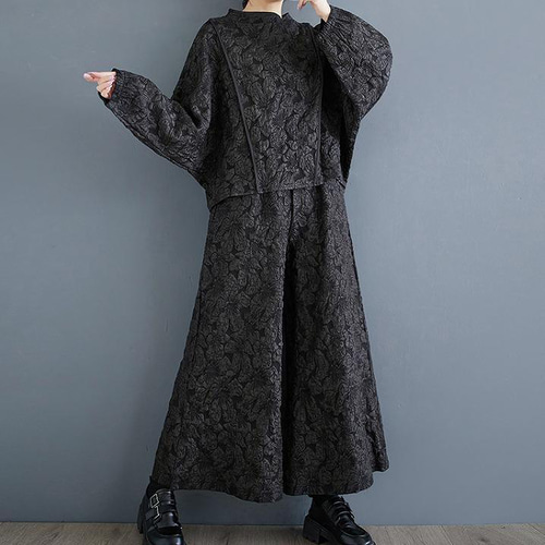 大きいサイズ セットアップ パンツ レディース 秋冬 トップス 春