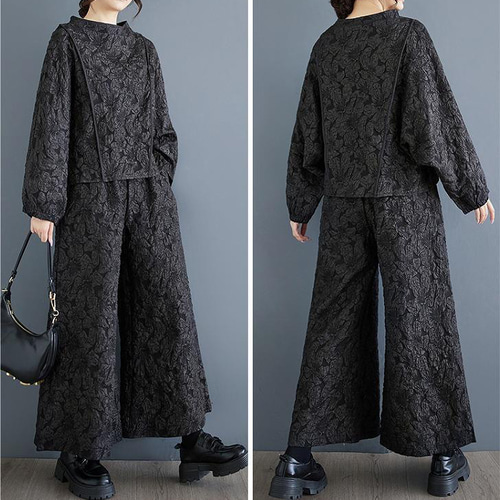大きいサイズ セットアップ パンツ レディース 秋冬 トップス 春