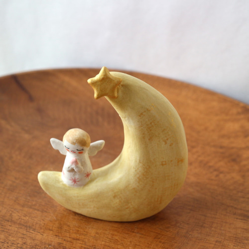 陶器 祈りを捧げる子供の置物 2体セット 陶器 祈りを捧げる子供の置物 2体セット