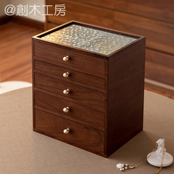 大容量 ジュエリーボックス 小物収納 木製 ５段 引き出し収納 ケース アクセサリー収納 引き出し収納 木製 5段 アクセサリーケース