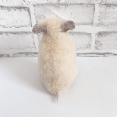 キンクマハムスター 羊毛フェルトマスコット 羊毛フェルト