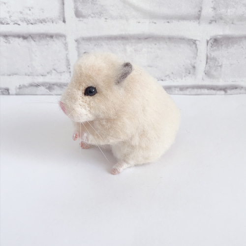 伸び～!!!!*キンクマ ハムスター* 大きめリアルサイズ 15cm<羊毛
