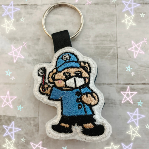オリジナルキャラクター 刺繍 綿入り キーホルダー 歯医者さん♬.*ﾟ  