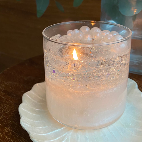 人魚のかみかざり パールキャンドル キャンドル・キャンドルホルダー