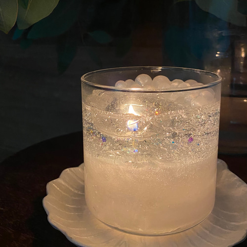 人魚のかみかざり パールキャンドル キャンドル・キャンドルホルダー