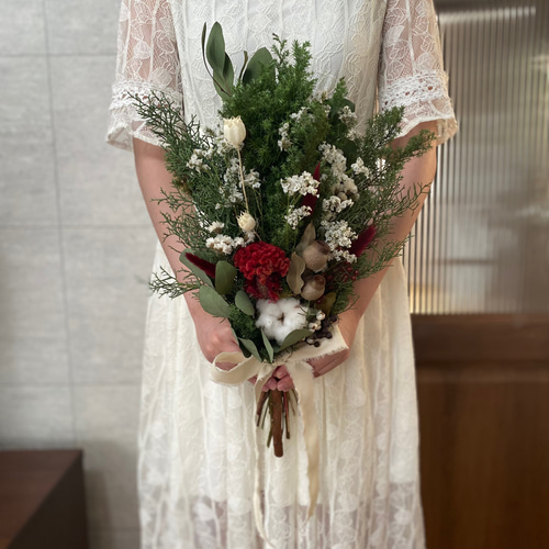 早期割引中 ドライフラワースワッグ クリスマススワッグ 早期割引中 ドライフラワースワッグ クリスマススワッグ red