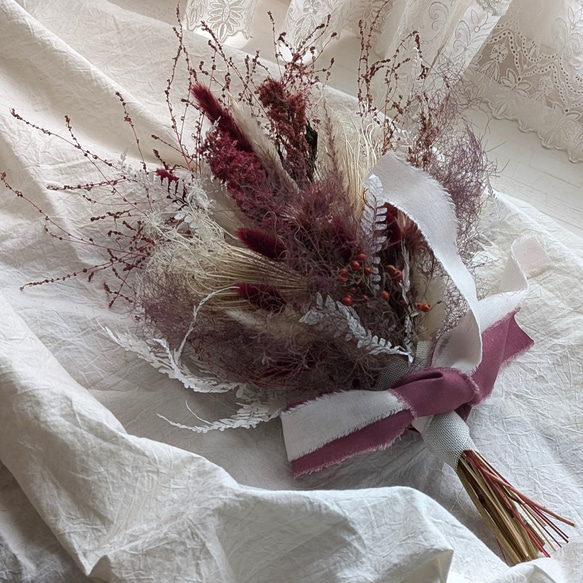 【Sold】ホワイトスワッグ 造花　リボン　レース Sold】ホワイトスワッグ 造花 リボン レース 【公式通販】