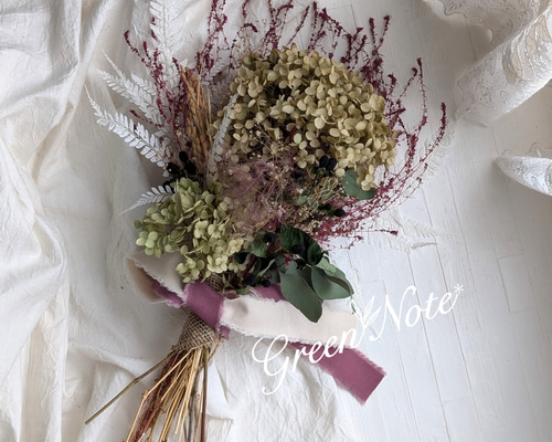 クリーマ限定感謝価格】アンティークな紫陽花アナベル＆スモーク