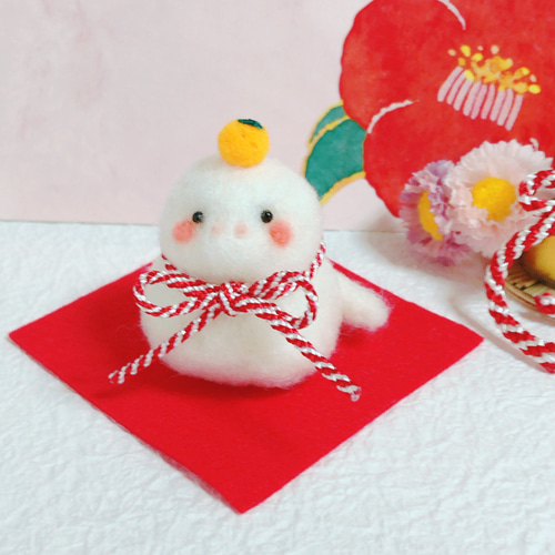 業務用フェルトトリミングチョーカー　スタイ　クリスマスXmas　お正月　鏡餅ヘビ 業務用フェルトトリミングチョーカースタイクリスマスXmasお正月