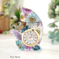 キラキラ黒猫ちゃん置時計 【お祝い・プレゼントに最適】 掛け時計