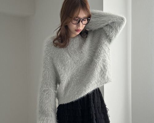 新品タグ付きシェリエフェザーニット。 twinkleフェザーニット/MAJESTIC LEGON(マジェスティックレゴン