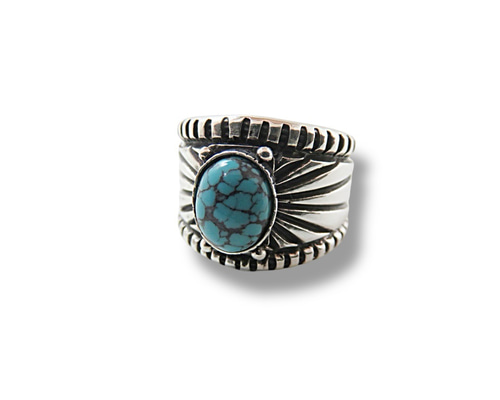 インディアンジュエリー リング ターコイズ シルバー925 サンバースト
