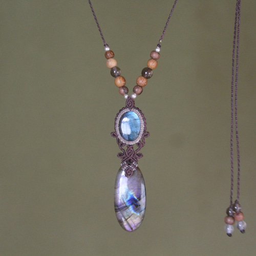 マルチカラー パープルラブラドライト ブルーラブラドライト マイクロ